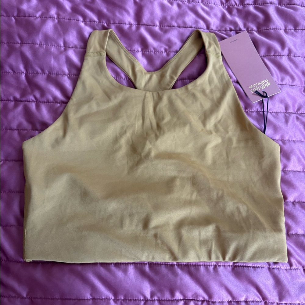 Girlfriend collective longline race back sports bra